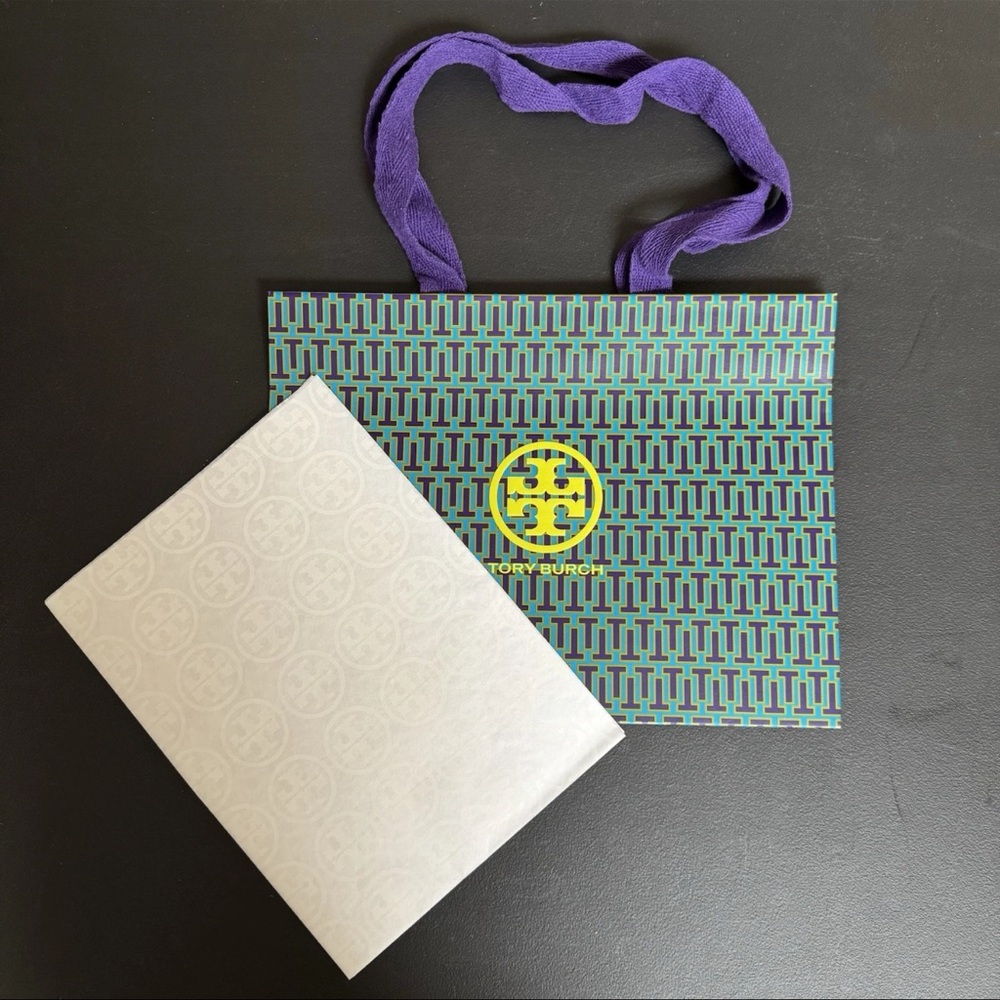 NEW Tory Burch Gift Shopping Bag Tote & Logo Paper Tissue 12" x 9" x 5"
